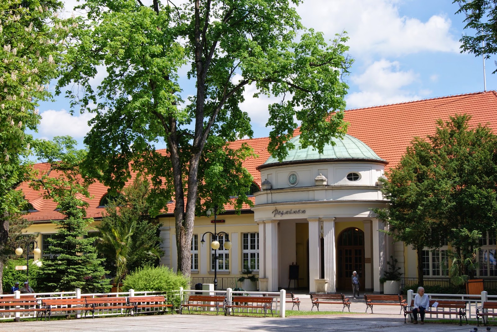 Fontanna, Wielka Pieniawa i Park Zdrojowy w Polanicy-Zdroju